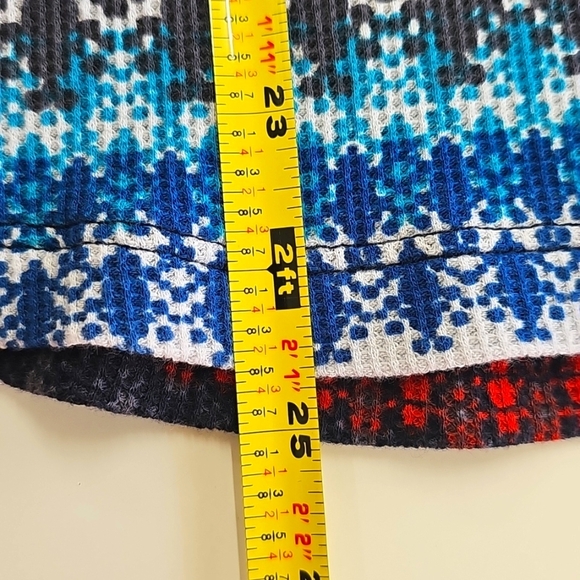 Orvis Fair Isle Thermal Base Layer Top Size Large Multicolor Patterned Stripes - Picture 10 of 10